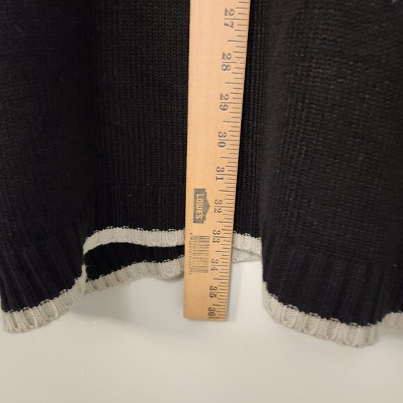 Vintage Southpole Sweater 1/4 Zip Rib Knit Ski Mens XL Black White Gray - Picture 8 of 12